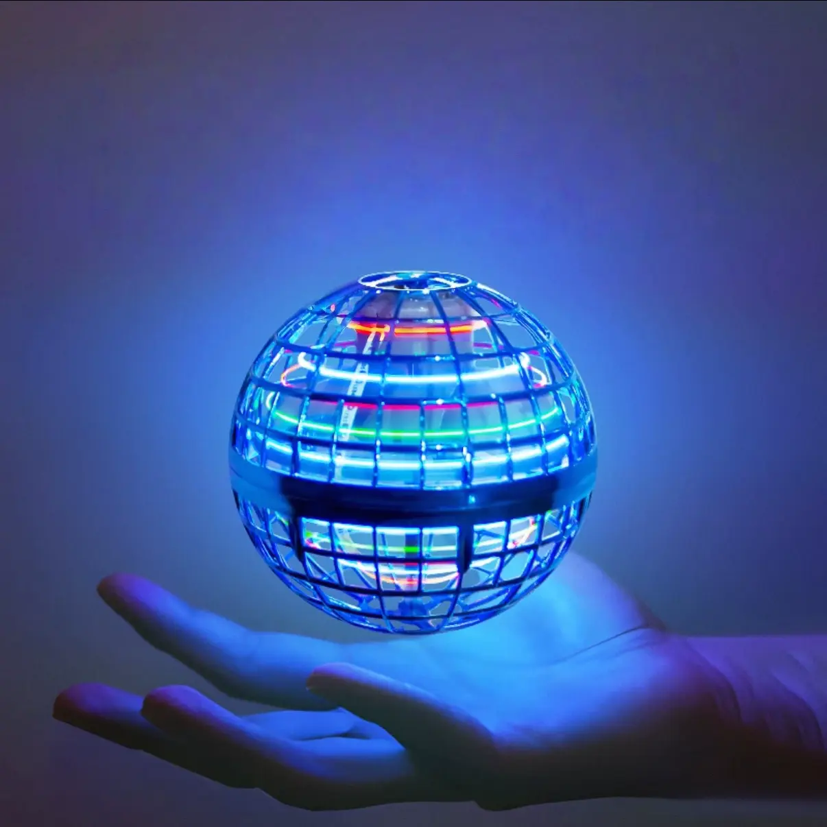 Levitating Glowing Flying Ball Toy with Levitating Effect, Floating Lights & Light-Up Design - Premium Outdoor Sports Activity Toy for Kids, New Year & Daily Play Collectible Gift