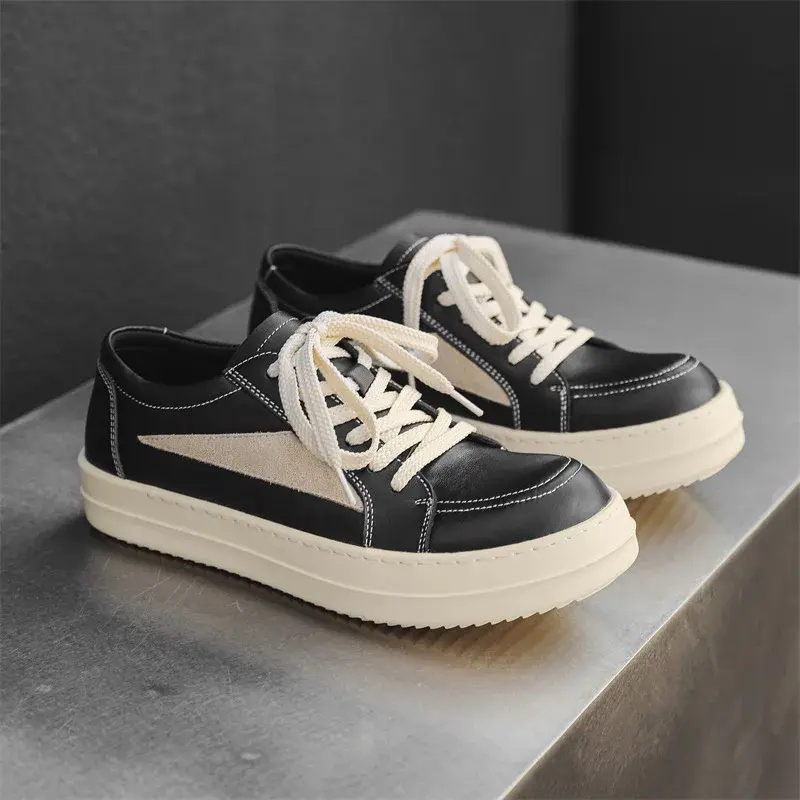 New Men Women Canvas Casual Platform Shoes Designer Thick-Soled Flat Skate Shoes Couples Cool Sneaker NONE