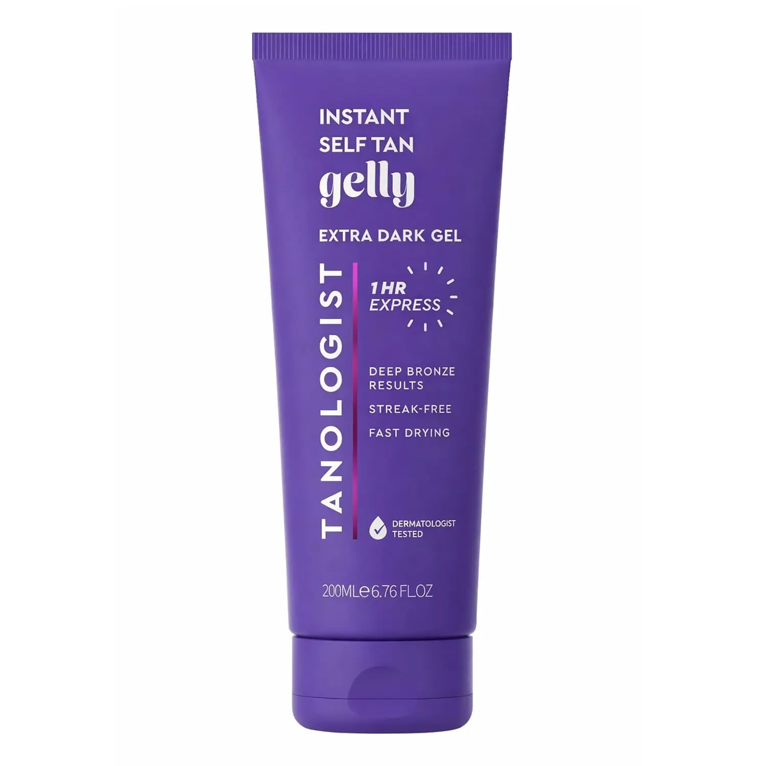 Tanologist Express Self Tan Gel - Extra Dark, 6.76 fl. oz/200 ml Body Self-Tanner Tube