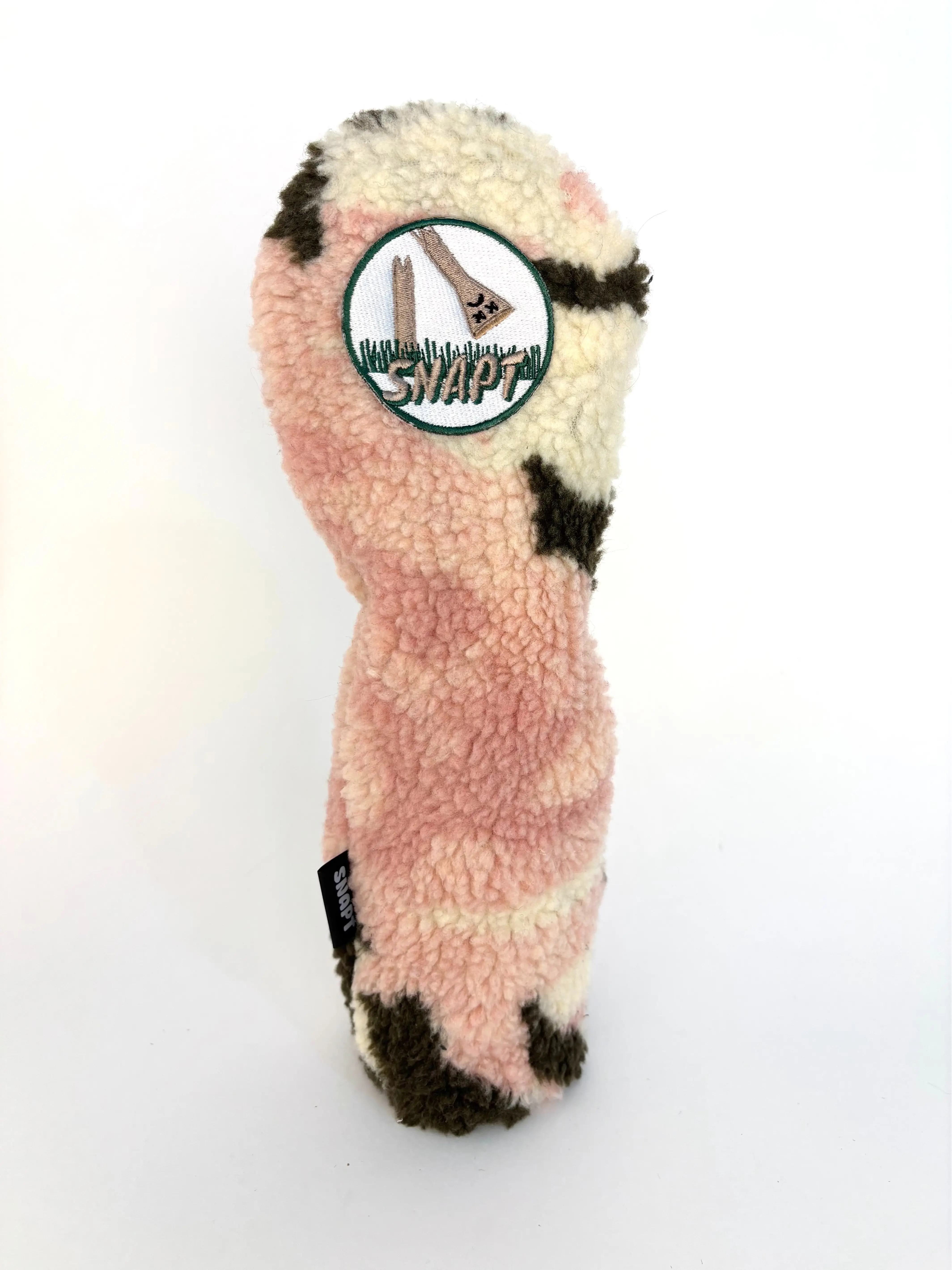 Snapt Golf Pink Camo Sherpa Metalwood Headcover