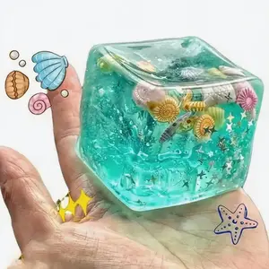 Ocean Shell Stress Relief Toy, Realistic Rubik's Cube Squeeze Toy, Infinite Decompression Fidget Toy, Stress Relief Fidgeting, Perfect for Anxiety Relief, Stress Reduction, Birthday Gift, Easter Basket Stuffers, Anxiety Relief Products, Squishy Fidgets