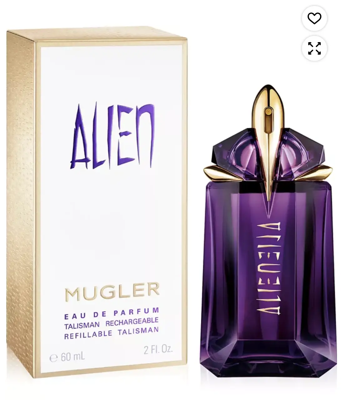 Thierry Mugler Alien 2.0 fl oz -60ml EDP Sp Women Refillable (New UPC) Eau de Parfum