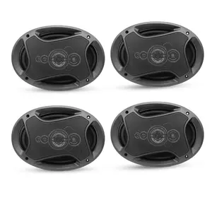5Core 6x9 Car Speaker 4Pcs 800W 4Ohm 2 Way Coaxial Speaker Audio w Super Tweeter Fit for Vehicle