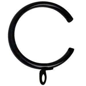 12Pcs Metal Curtain Rings, 1.5 Inch Internal Diameter, Curtain Rod C Rings for Drapes, Drapery Rings with Eyelets