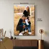 Custom Pine Solid Wood Picture Frame - Personalized Love-Theme Wrapped Print, Couples Anniversary Gift, Decor for Bedroom, Home Supplies