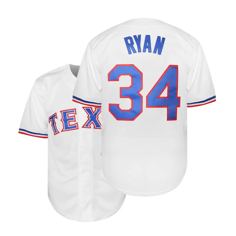 Men's baseball jersey #34 #5 V-neck, breathable, elastic, suitable for baseball enthusiasts