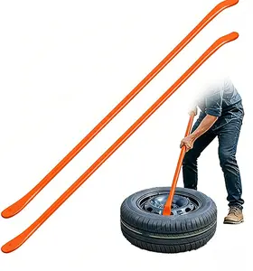 2-Piece Heavy Duty Tire Changing Tool Set 38-Inch Professional Levers for Cars Trucks Trailers & Buses Ideal Tubeless Installation Removal #Summervibes Tire Repair Kit