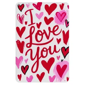 I Love You Tin Sign, Vintage Love Theme Decor Metal Sign Print Aesthetic Room Decoration for Home Bedroom Kitchen Bar Coffee Bathroom Indoor Outdoor Wall Decor, 8 X 12 in