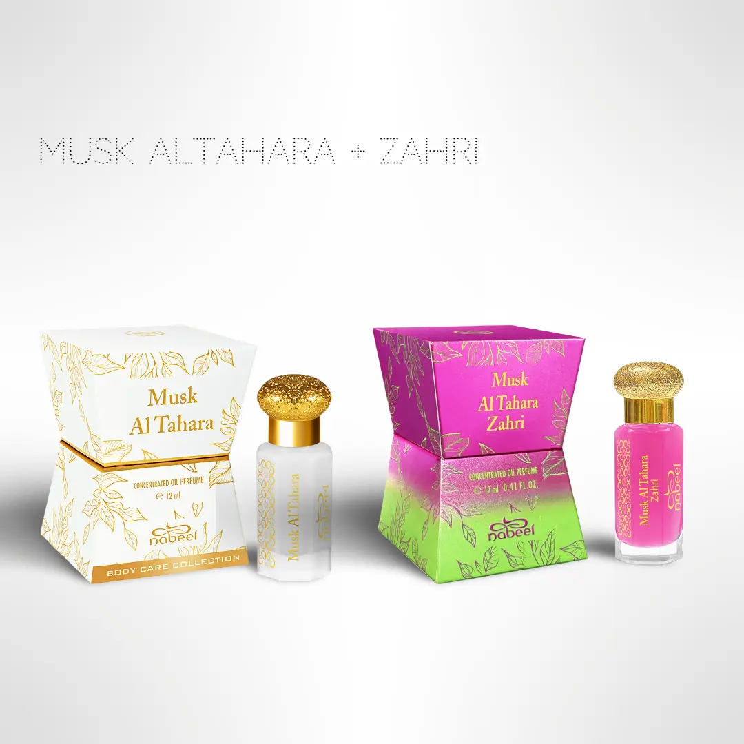Nabeel Musk Al Tahara + Nabeel Musk Al Tahara Zahri 12ml Perfume Oil | Unisex Bundle