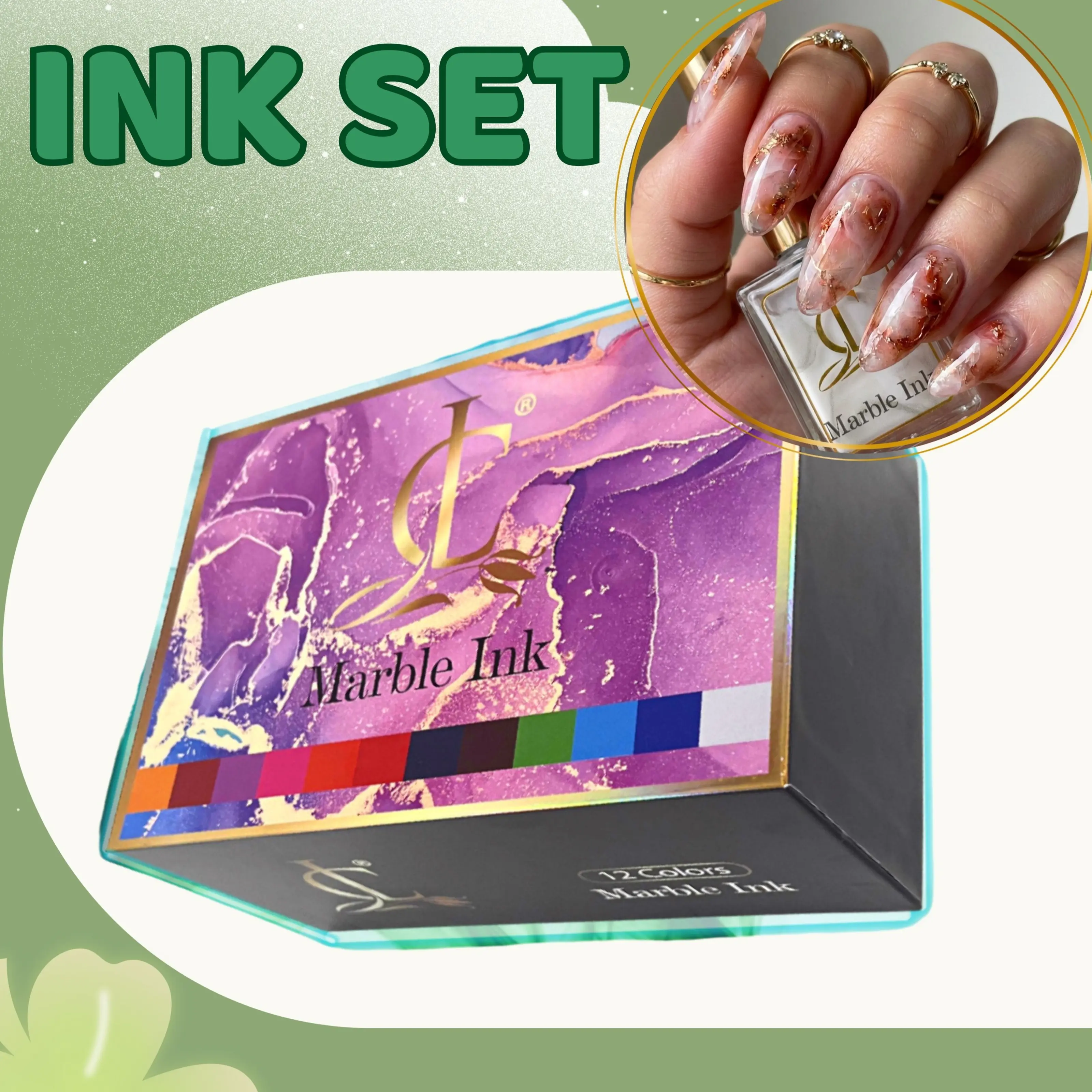 Marble Ink Set of 12 colors