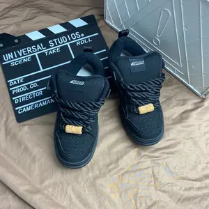 Dark style thick shoes with tongue surface wrapped shoes, men's soft soled canvas shoes in sizes 36-50, trendy workwear style casual shoes, retro skateboarding shoes, soft soled breathable thick soled shoes, four season couple's sports shoes