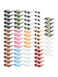 70 pairs of unisex sports sunglasses, Sports eyewear, featuring Y2K millennial fashion trends, retro square-shaped outdoor sunglasses perfect for men and women, suitable for fishing, cycling, hiking, camping activities, Biking Sunglasses