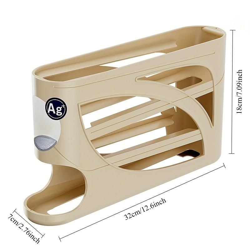 AnchorHearth 1pc Refrigerator Rolling Filling Egg Rack. Automatic Sliding. Save Labor And Space. Multi-layer Oblique Automatic Egg Roller, Large Capacity Stackable Egg Storage Organization, Kitchen Refrigerator Egg Storage Box. Good