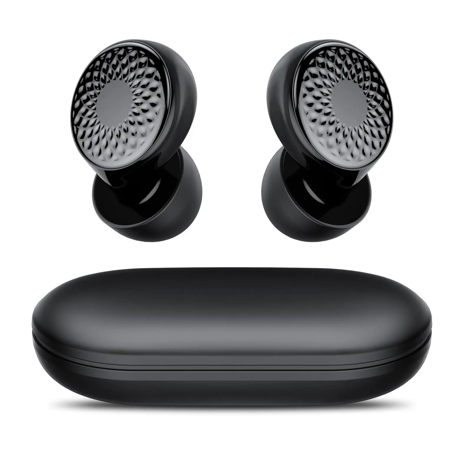 Ear Plugs for Sleeping Noise Cancelling, 45dB for Noise Reduction, Concerts, Shooting, Travel, Work, Silicone Hearing Protection with Case, Black