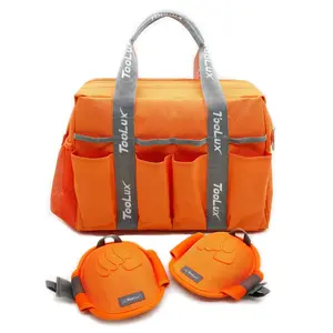 Garden Tool Bag with Knee Pads – Large Capacity Tool Tote, Multi Pocket Organizer for Gardening & Outdoor Work, Suitable for Mom or Birthday Gift