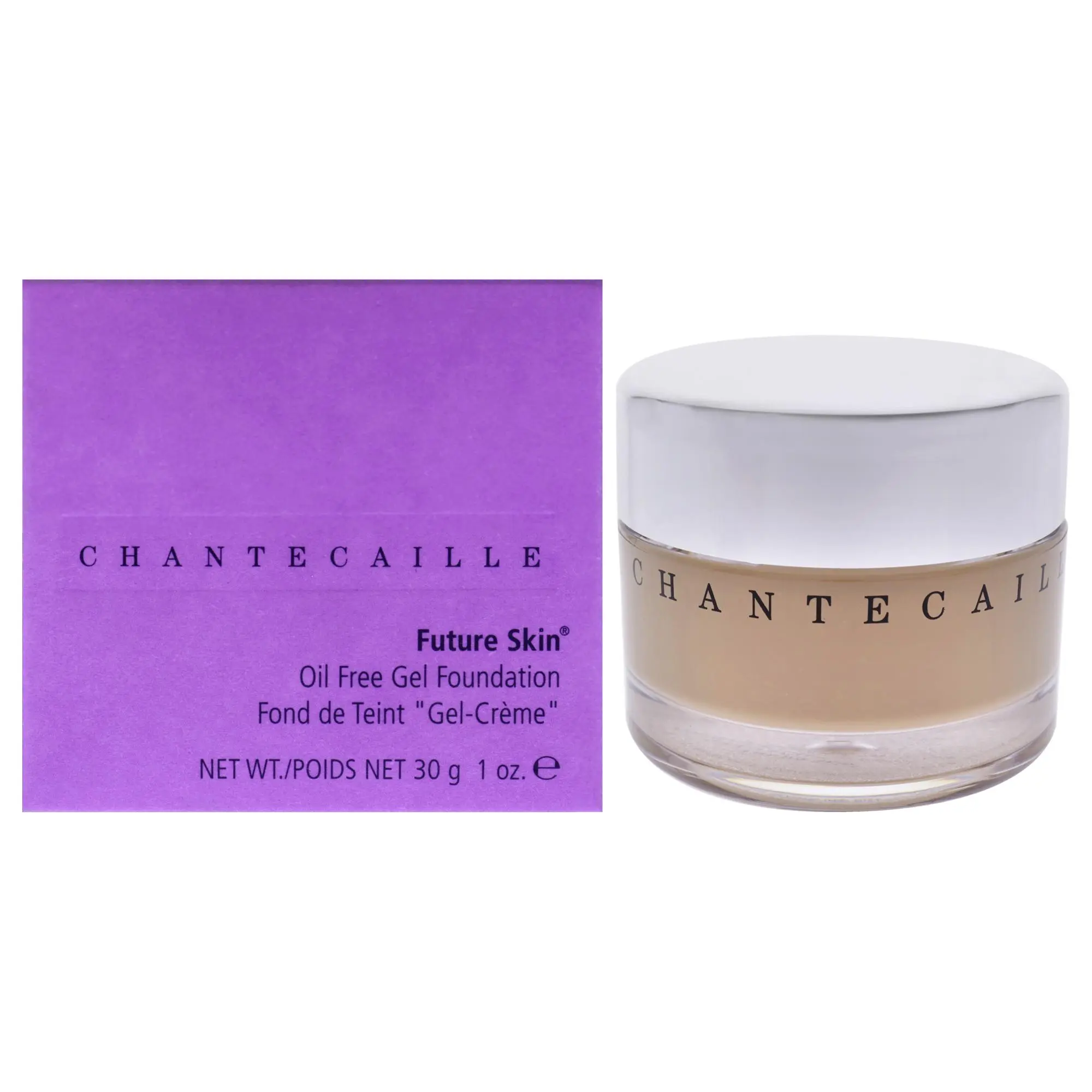 Chantecaille Future Skin Shea Gel Foundation for Women - 1 oz, Flawless Natural Look, Lightweight, Oil-Free, Breathable Daily Use Makeup Jar