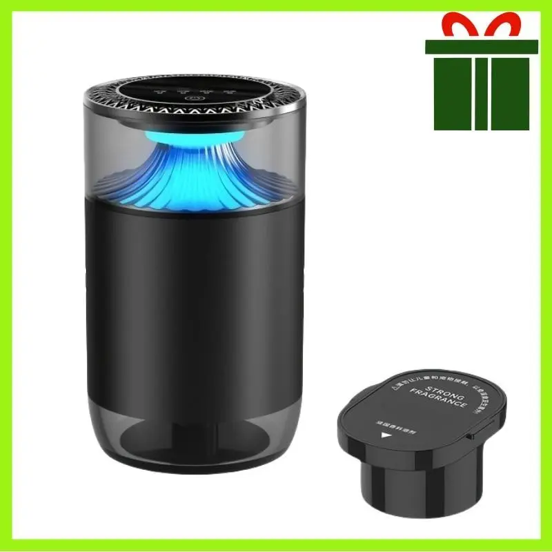 1set Smart Diffuser Car Fragrance - USB-C Rechargeable Car Interior Accessory with 4 Intelligent Spray Modes, 1600 Sprays, Auto On/Off, Refillable Tank, Ambient Lighting, Freshener Device, Refresher