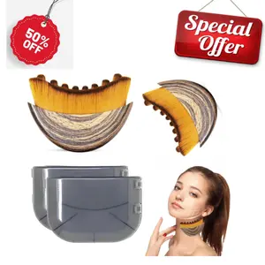 2PCS Lymphatic Contour Face Brush, Drainage Massager for Face & Neck, Chin Jawline Sculpting Tool, Ergonomic Design for Anti-Swelling & Fatigue Relief