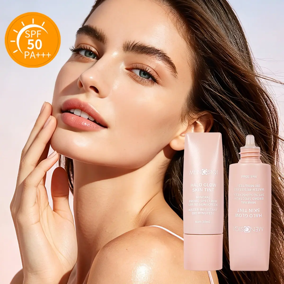 Four-Color Sunscreen SPF Foundation Liquid Long-Lasting Coverage Lightweight Formula Ideal for All Skin Types Perfect for Daily Use Makeup Sunscreen Tint
