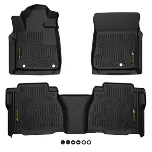 TPE Truck Floor Mats Fit for Toyota  2007-2025 Tundra Double Cab/CrewMax All-Weather Anti-Slip Car Interior Accessory Car Accessories Carpet Car Mat fathersdaygift Car Mats Cars