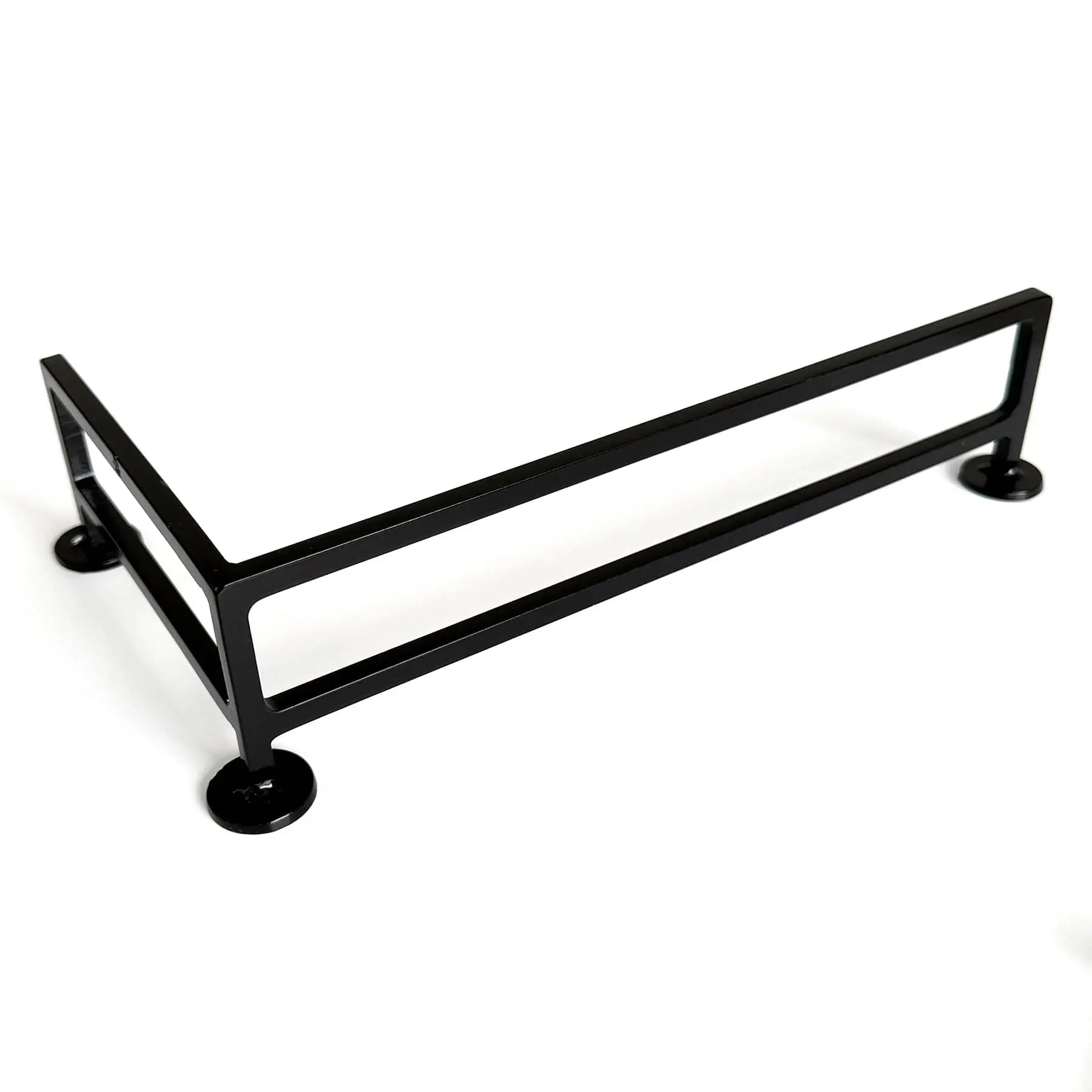 Fence Style, Reverse L-Shaped Fingerboard Rail V2, 11" Long - Steel Construction - Made in USA - Black