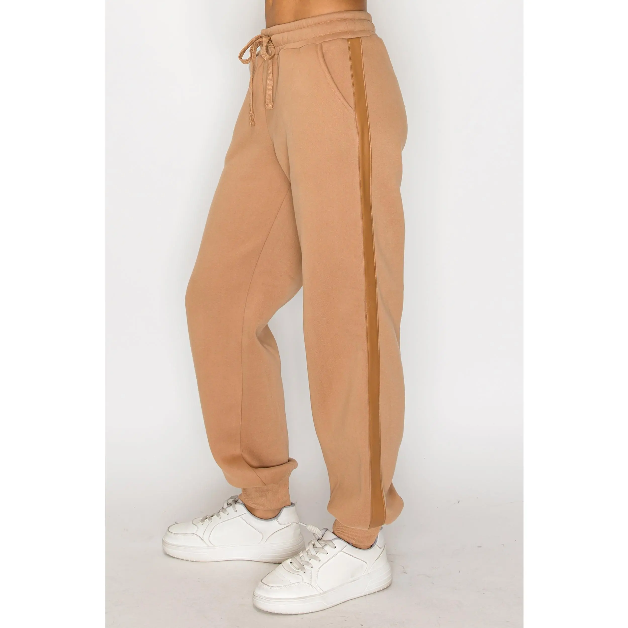Stride Track Joggers-Mocha