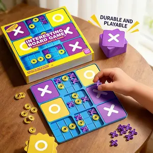 Tic Tac Toe Game for Boys and Girls, Perfect Strategy Board Game for Families, Ideal for Parties and Travel Gifts, Family Board Game, Party Board Game, Tabletop Games