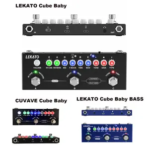 LEKATO Multi Effects Guitar Pedal, with IR Loading 9 AMP Models, Delay Reverb Distortion Overdrive, Rechargable Electric Guitar Effects Multi Pedal Support Recording,Bluetooth 5.0, Back to School
