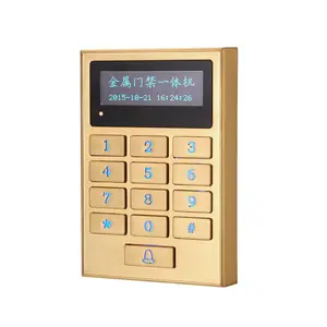 Metal keypad all-in-one machine with sector encryption, networked access control, attendance tracking, and card reader, waterproof
