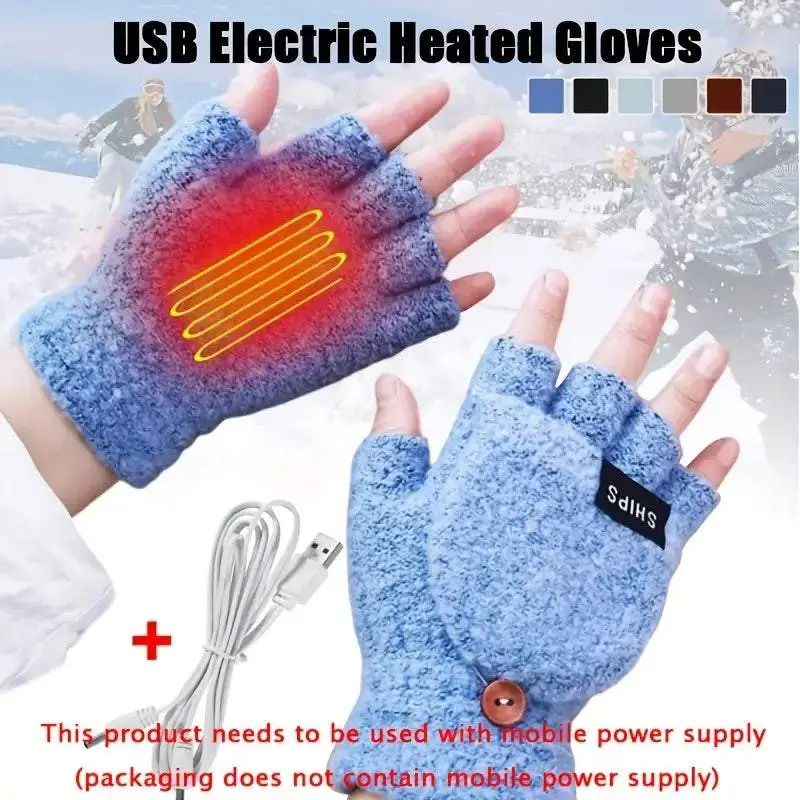 USB Electric Adjustable Heating Gloves