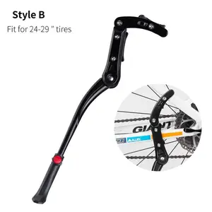 ROCKBROS Bike Kickstand for Mountain Bike Bicycle Kickstand Adults 24 inch to 28 inch Adjustable Bike Side Stand