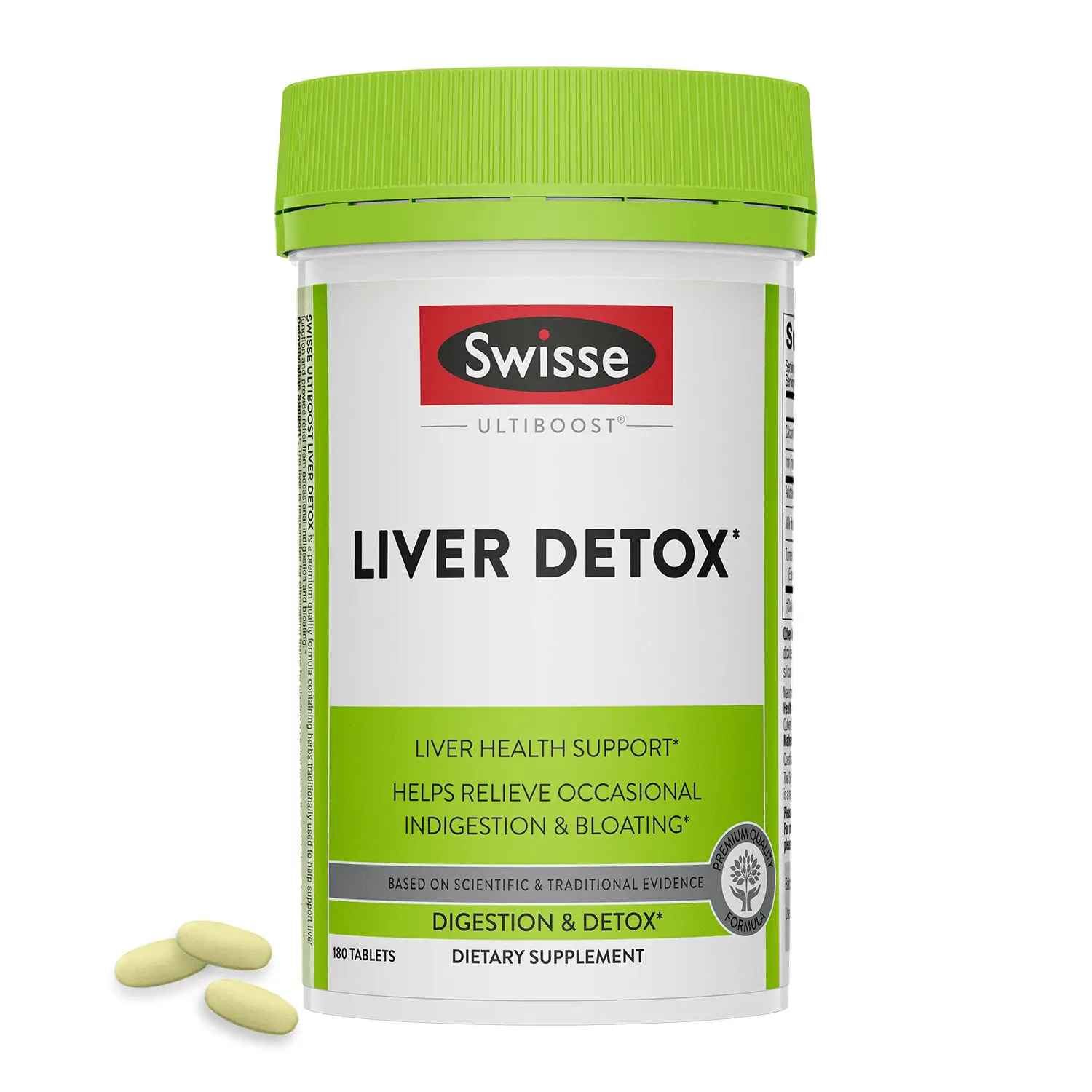 Swisse Liver Cleanse Detox & Repair, Liver Detox & Liver Support Supplement for Liver Health, Milk Thistle with Turmeric & Artichoke, 180 Tablets