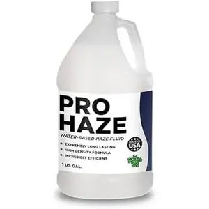 Pro Haze High-Performance Haze Fluid for Hurricane Haze 2 and Other Haze Machines, Water-Based Hazer Fluid, 1 Gallon