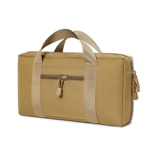 Outdoor Handbag, Casual Storage Bag, Multi-Functional Tool Bag, Large Capacity, Dual Zipper, Durable Oxford Fabric, Thick Sponge Lining
