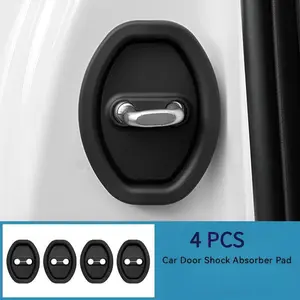4 Pack Silicone Car Door Lock Guards, Anti-Collision Door Lock Protectors, Universal Auto Exterior Accessories