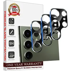 Entronix 3-Pack for Galaxy S24 Ultra, Clear Camera Lens Protector, Easy Installation Cover Protection