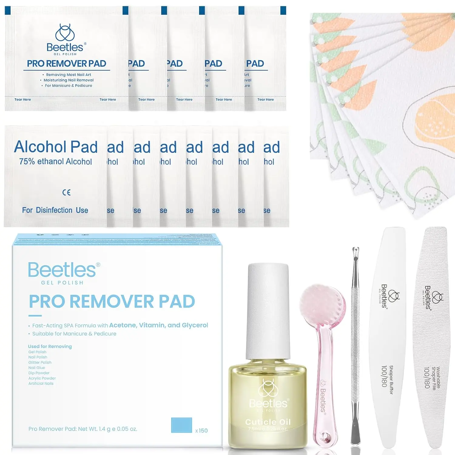 150PCS Pro Remover Pads Set
