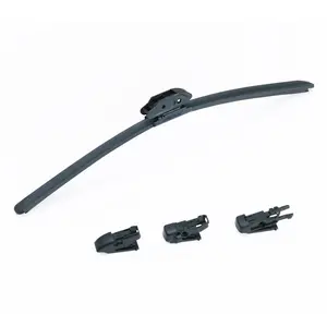VEVOR 26 Rubber Wiper Blades, 66 cm Universal Replacement Wind Shield Wiper, Low Noise Better Fit, with 4 Different Clips for most Car, Easy Installation