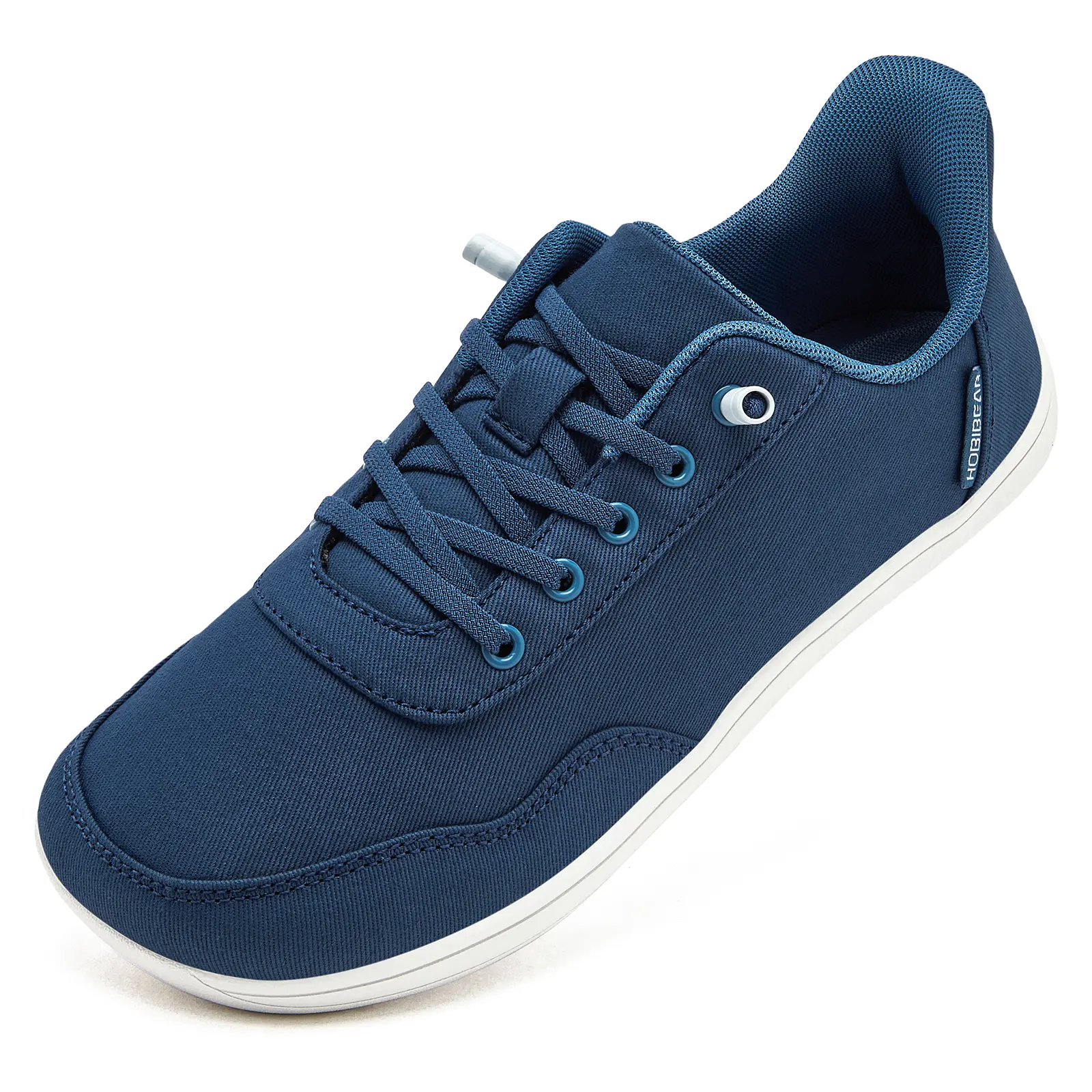 HOBIBEAR Unisex Hands-Free Slip-On Closed Canvas Sneakers - Comfortable Wide Minimalist Barefoot Athletic Footwear, All-Seasons Casual Walking Runner Trainers for Outdoor Use