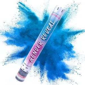 16 in Gender Reveal Blue Rice Powder Cannon, Outdoor-Safe Festive Party Decoration, Home Supply, Confetti & Streamers Alternative Spray (Part 3)