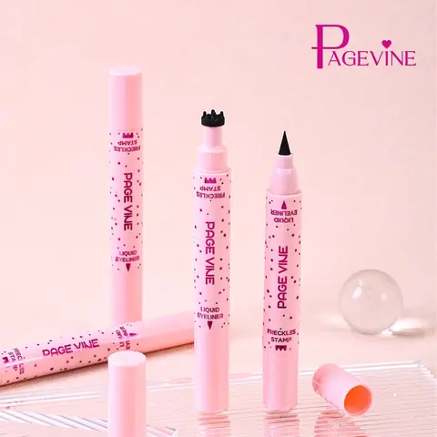 PAGE VINE Double-Ended Freckle Pen Eyeliner Cosmetic - Precision Tip, Flawless Natural Look, Durable, Easy Coloring, Realistic Effect, Effortless Application (Beauty & Personal Care, Makeup, Eyeliner & Lipliner)