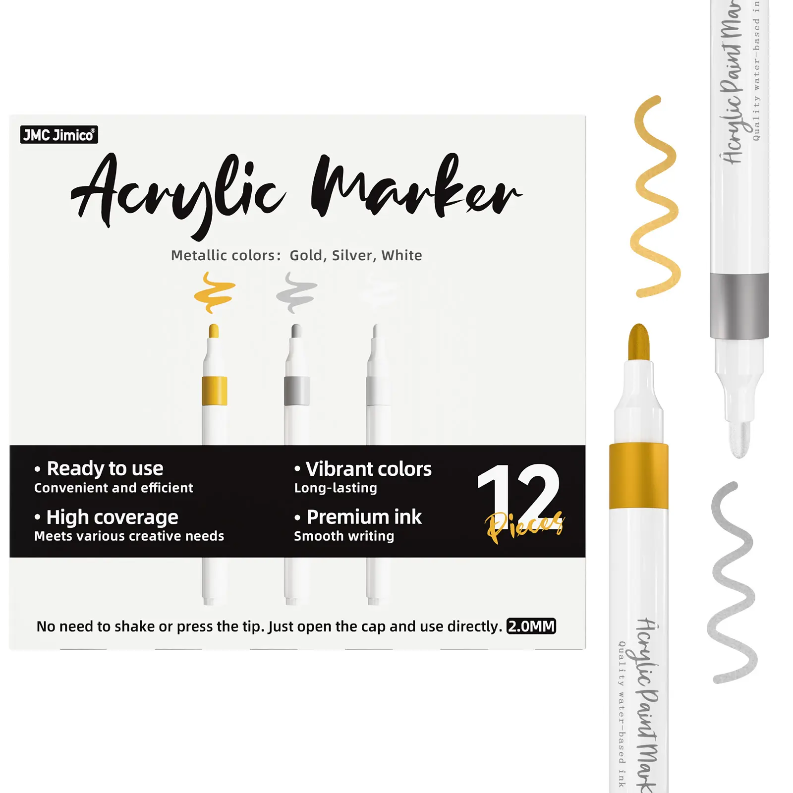 [JMC Jimico]Highlighter pens（Limited Stock Flash Deal）, suitable for adult coloring books, painting, drawing and DIY coloring, handicrafts, scrapbooking, bullet journals, card making, photo albums, drawing and writing.