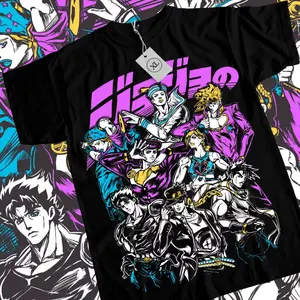 Jojo's Bizarre Adventure Anime T-Shirt & Sweatshirt, House Of Holy Jojo Graphic Tee, Anime Manga Lover Gifts Cotton Menswear Top Breathable
