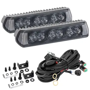 Side Shooter LED Pods 7inch LED Light Bar 2PCS 156W 15,600LM Spot Flood Combo LED Light Bar w/DT Wiring Kit Offroad Fog/Driving Lights LED Pods for Truck SUV Bike UTV ATV Boat Lightbar Led Backlights, Led Work Light