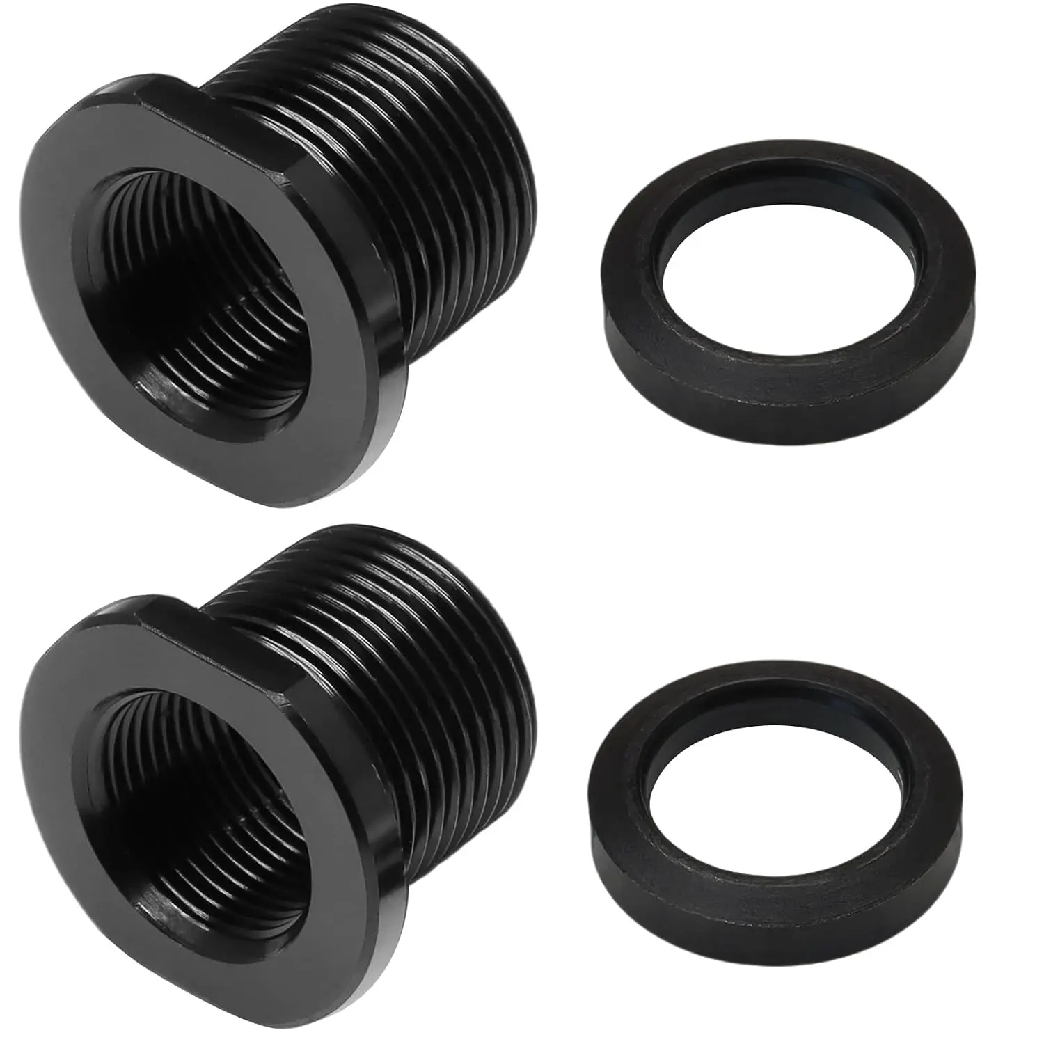 2-Pack 1/2-28 to 5/8-24 Thread Adapter, Air Tool Fitting Accessory for Power Tools, Hardware Component