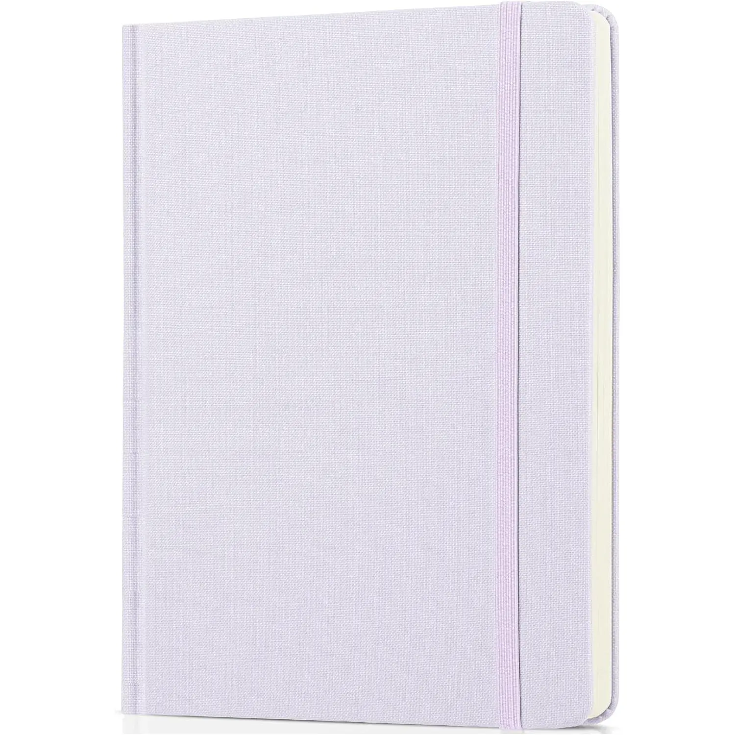 - Dotted Journal Notebook, 5.7"x8.4", 160 Pages/80 Sheets, Fabric Hardcover, Dusty Lavender  Journal Notebook