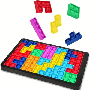 Soft Puzzle Blocks Toy Educational Learning & Smart Development Stress Relief for Kids & Adults Random Color Parent- Child Game Versatile Use