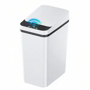 12L Smart Motion Sensor Trash Can - Touchless Trash Can, 3 Modes, Narrow Slim Design for Tight Spaces, for Bathroom, Kitchen, Bedroom (2 AA Batteries Not Included)