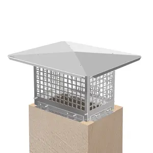 【fathersdaygift】VEVOR Chimney Cap, 8\" x 13\" Flue Caps, 304 Stainless Steel Fireplace Chimney Cover, Adjustable Metal Spark Arrestor with Bolts Screws, Mesh Chimney Flue Cover for Outside Existing Clay Flue Tile