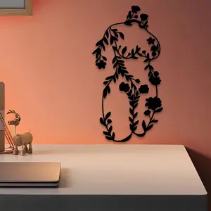 1pc Tree & Flower Metal Wall Art, Tree & Flower Statue Mural, Perfect for Farmhouse Wall, Living Room Wall, Bedroom Wall, Spring Decor, Ideal Gift for Collectors, Durable Metal